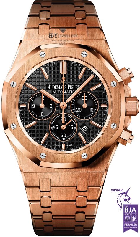 gold audemars piguet royal oak chronograph|audemars piguet rose gold diamond.